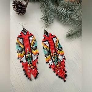 Beaded Navajo Inspired Earrings